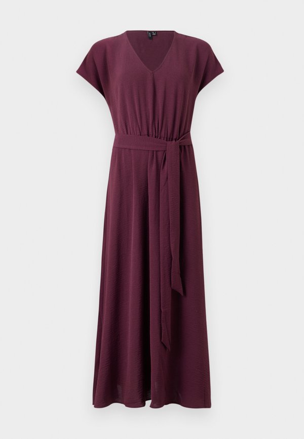 Vero Moda VMALVA V NECK MIDI DRESS - Day dress - winetasting