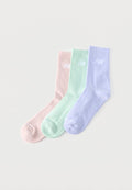 New Balance SEASONAL MIDCALF UNISEX 3 PACK - Socks - light blue/mint/light pink