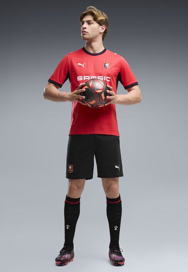 Puma STADE RENNAIS 26/27 SHORTS - Sports shorts - black- red