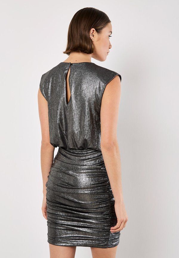 Apricot METALLIC RUCHED