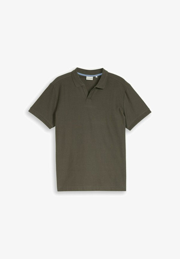TOM TAILOR TOM TAILOR POLOSHIRTS POLOSHIRT MIT OTTOMAN-STRUKTUR - Polo shirt - deep leaf green