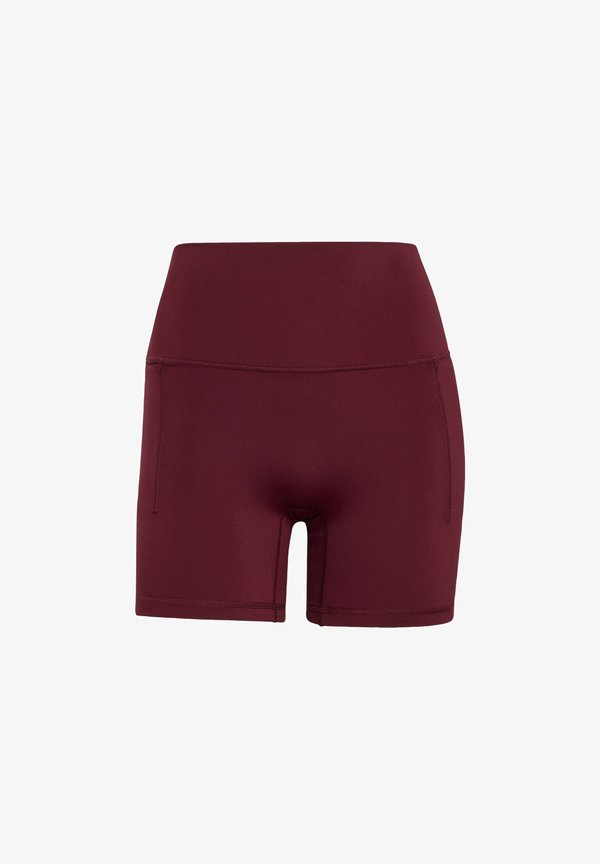 adidas Performance 3 STRIPES STUDIO ALL ME BOOTY SHORT LEGGINGS - Leggings - maroon