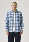 Levi's® JACKSON WORKER - Shirt - walker plaid egret-madhu plaid allure - blues