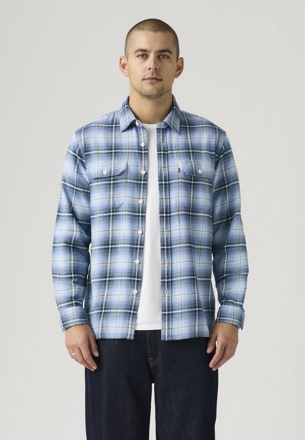 Levi's® JACKSON WORKER - Shirt - walker plaid egret-madhu plaid allure - blues