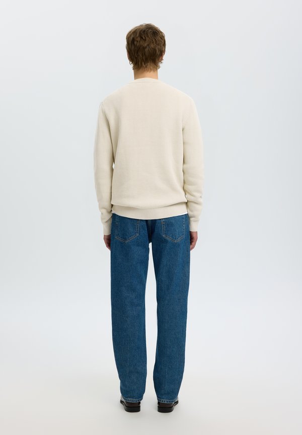 Selected SLHDANE LS KNIT STRUCTURE CREW NECK NOOS