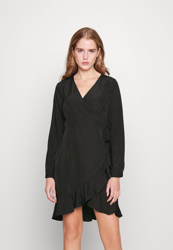 Vero Moda Petite VMHENNA WRAP FRILL DRESS