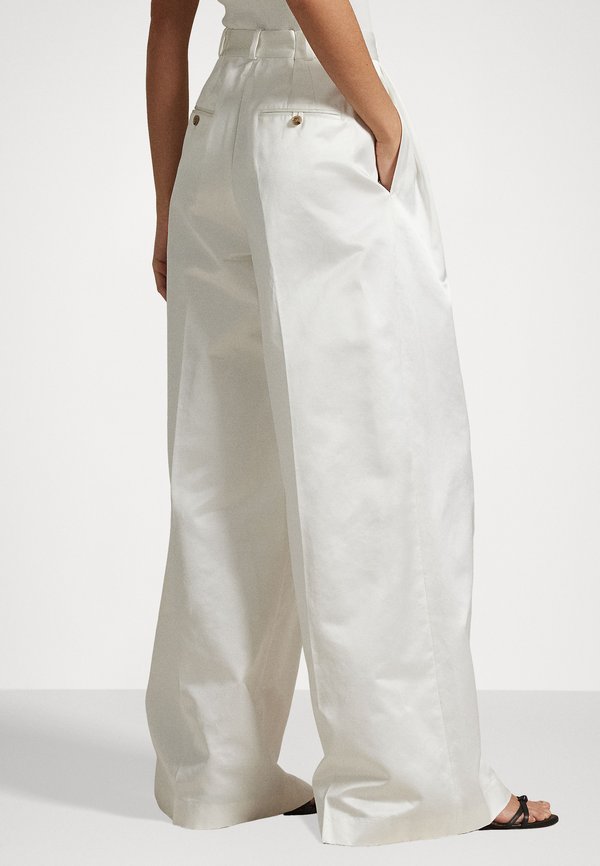 Polo Ralph Lauren PLEATED SATIN WIDE-LEG PANT