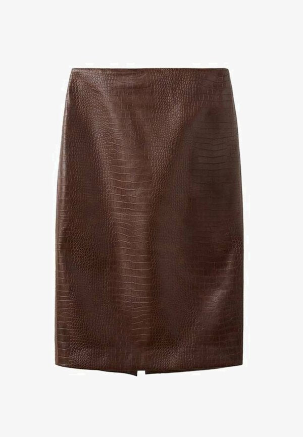 Mango Pencil skirt - bruin