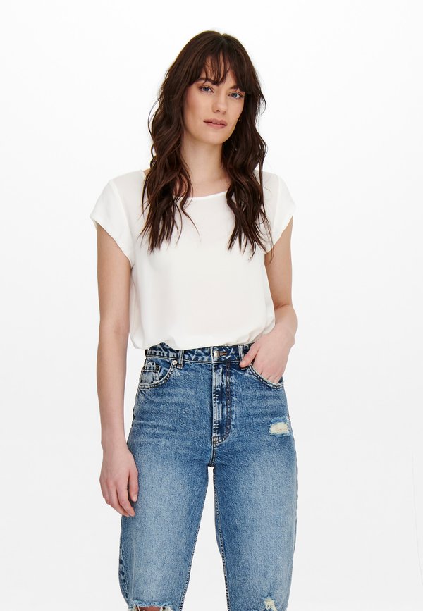 ONLY ONLVIC SOLID - Blouse - cloud dancer