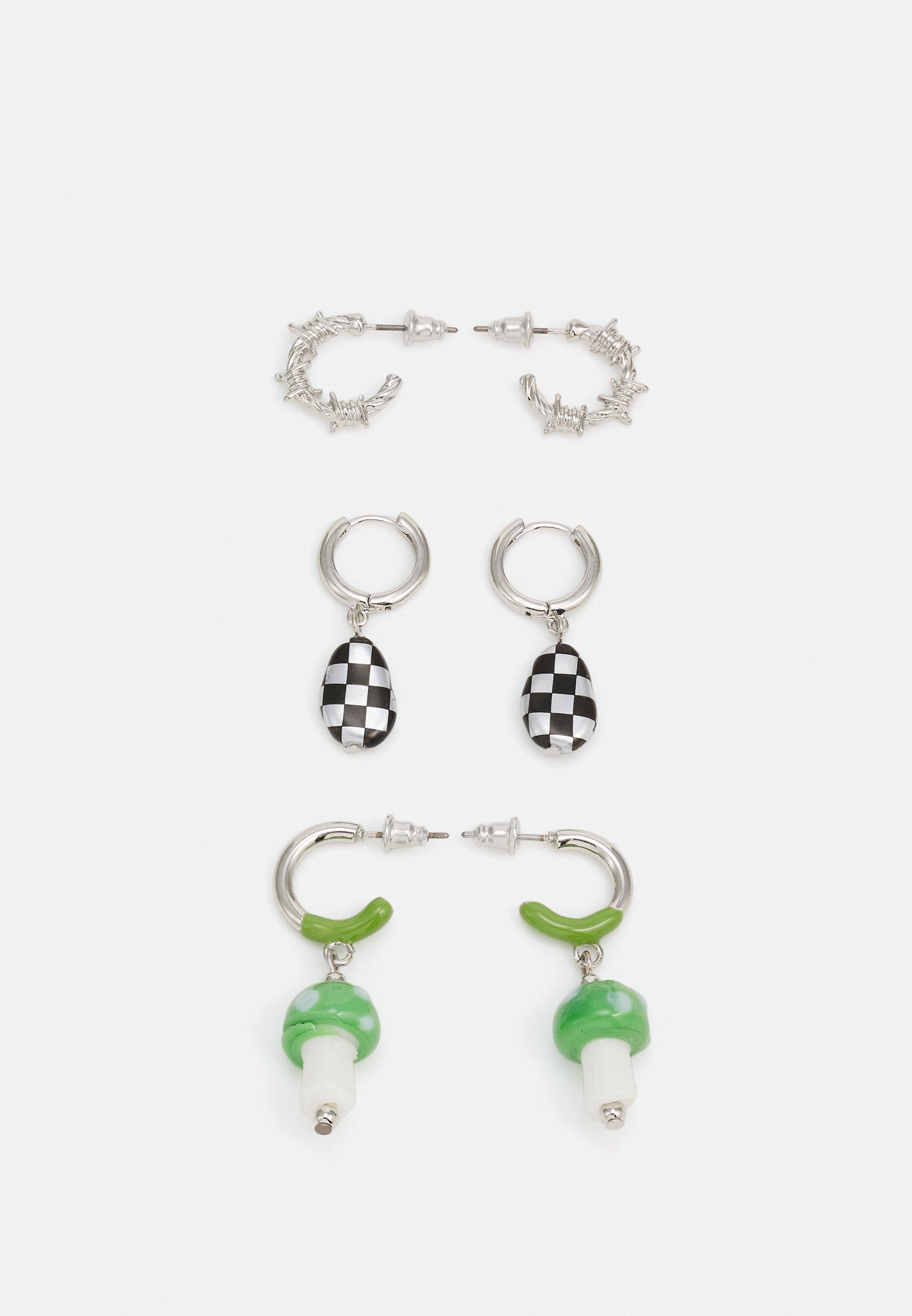 Uncommon Souls MUSHROOM DROP EARRING UNISEX 3 PACK