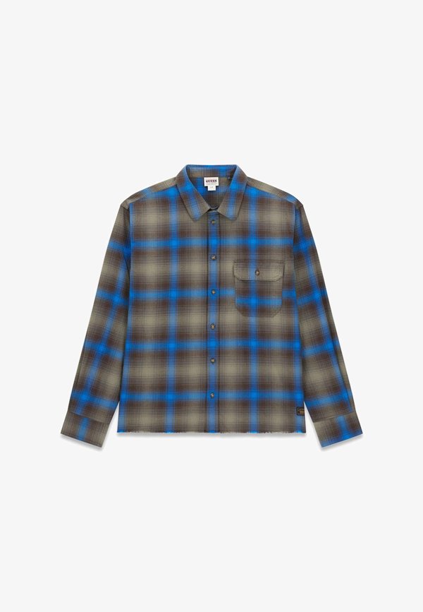 Guess KARIERTES - Shirt - mehrfarbig grundton blau