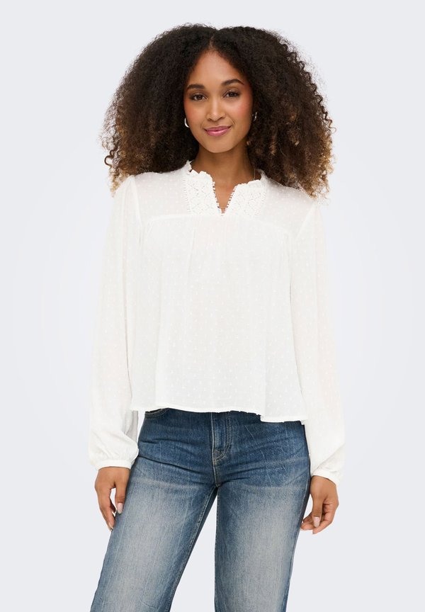 ONLY ONLGEZA - Blouse - cloud dancer