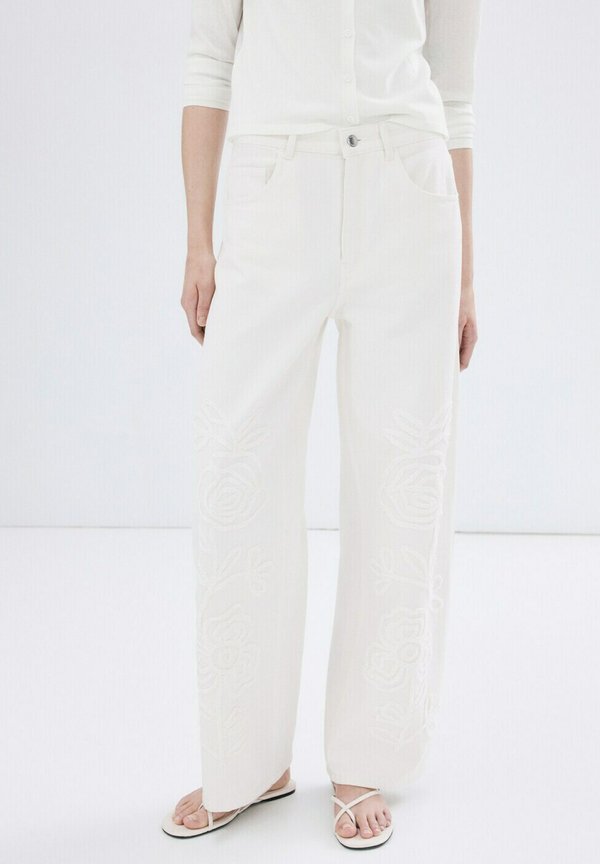 Mango ADULT - Relaxed fit jeans - off-white