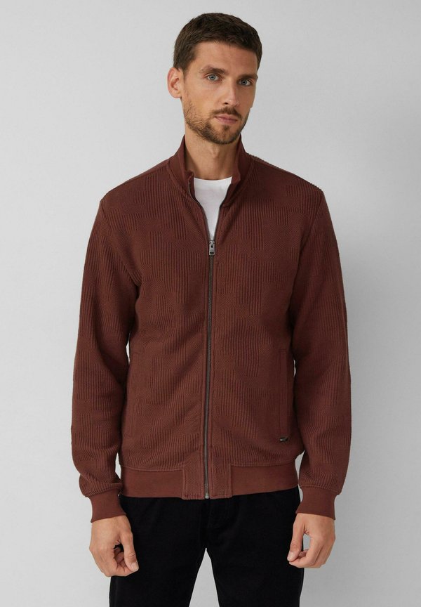 s.Oliver Zip-up sweatshirt - bordeaux