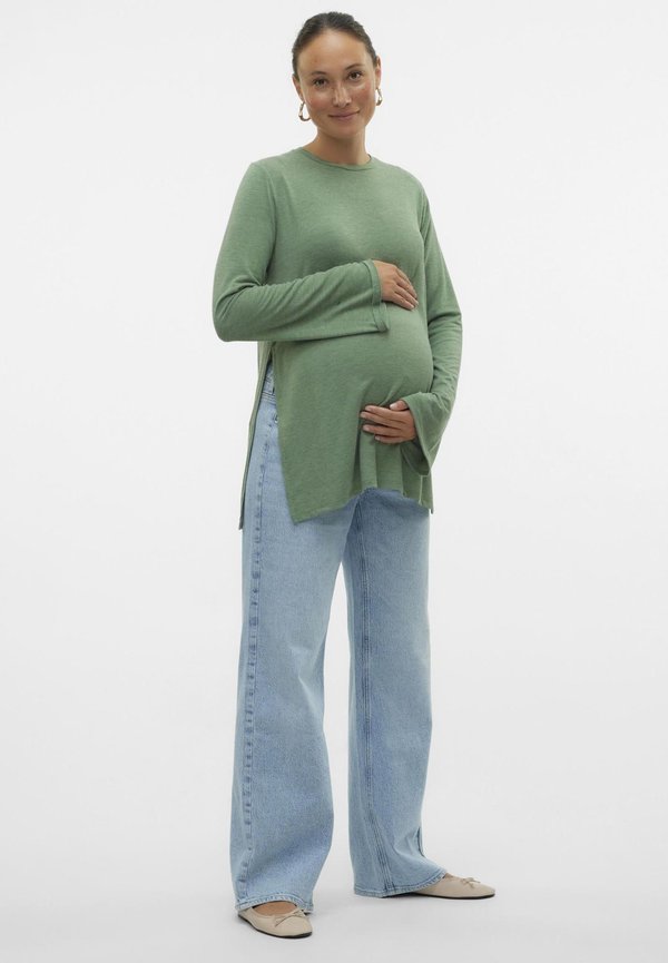 Vero Moda Maternity Wide-leg maternity Wide Leg Fit - Relaxed fit jeans - light blue denim