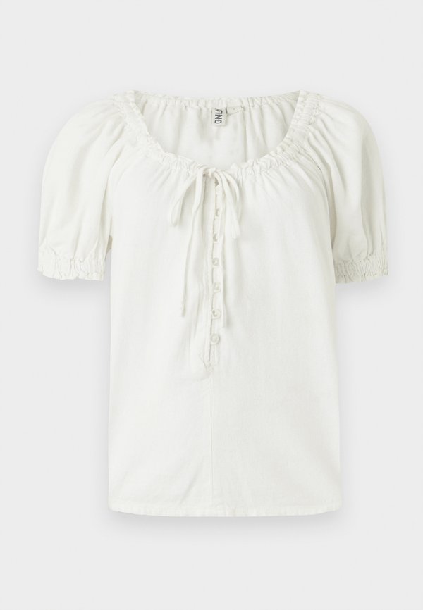 ONLY ONLGOA STRING SHIRT - Blouse - cloud dancer