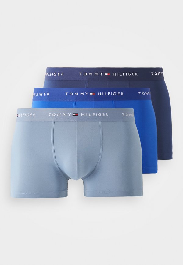 Tommy Hilfiger SIGNATURE MICRO 3 PACK - Trunks - blaugrau/dunkelblau/hellblau
