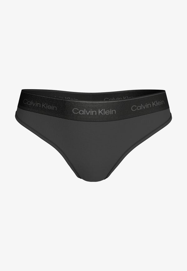 Calvin Klein Underwear THONG ICON COTTON MODAL - Thong - black