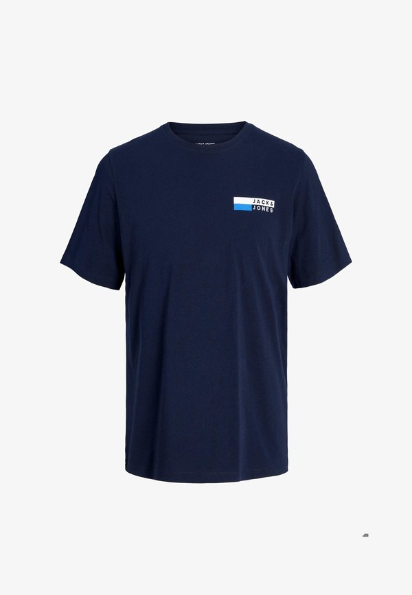 Jack & Jones JWHCORP LOGO TEE PLAY1 SS O-NECK - Basic T-shirt - navy blazer