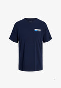 Jack & Jones JWHCORP LOGO TEE PLAY1 SS O-NECK - Basic T-shirt - navy blazer