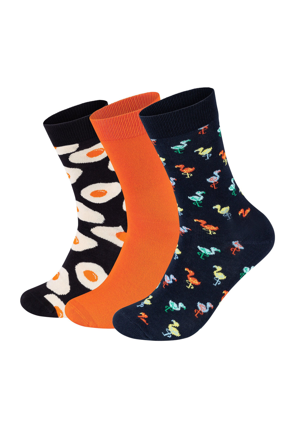 Happy Socks 3-PACK SUNNY SIDE UP-SOLID-FLAMINGO