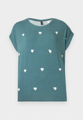 ONLY ONLMOSTER - Print T-shirt - balsam green/cloud dancer