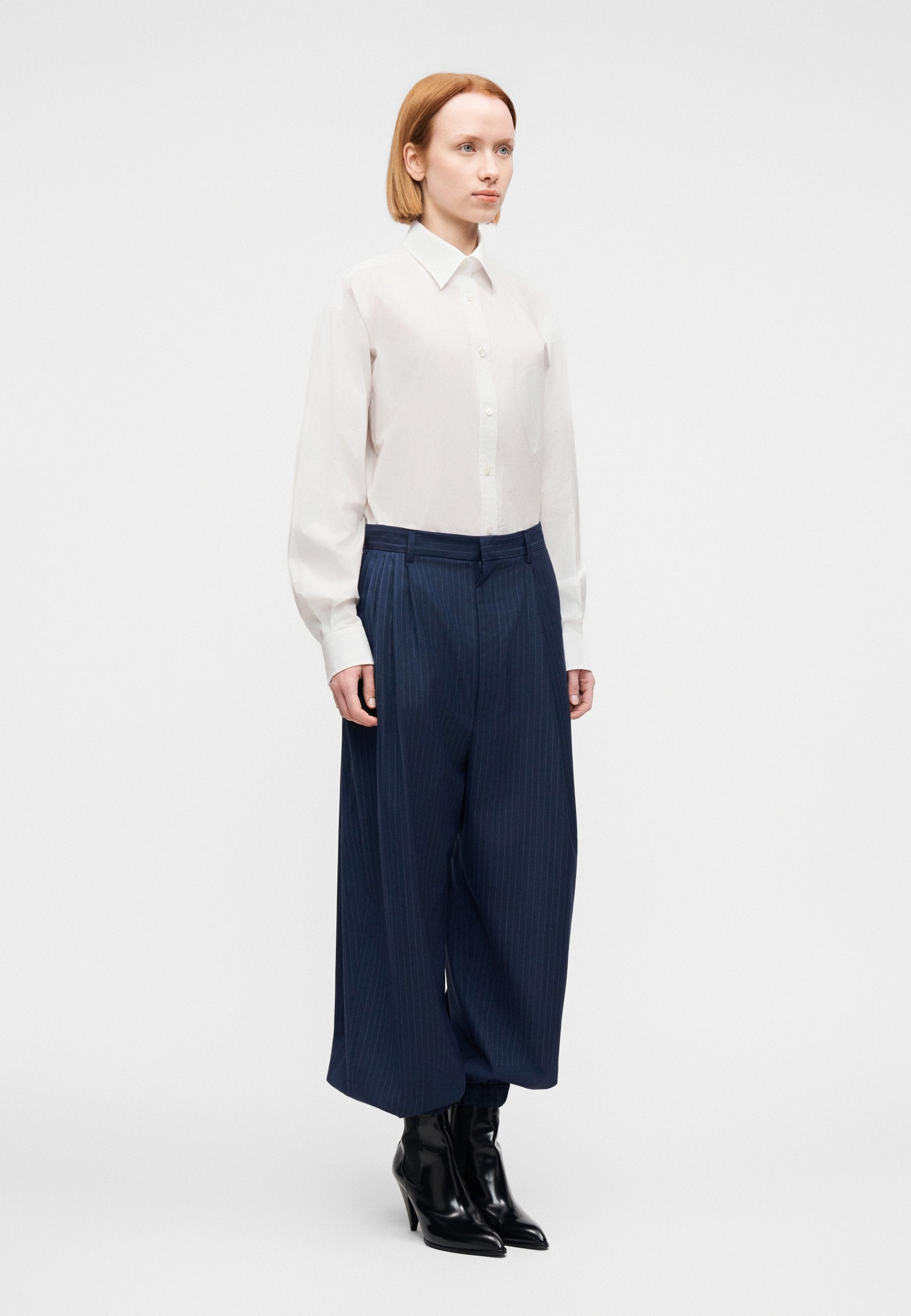 MOSCHINO PANTALONE GESSATO