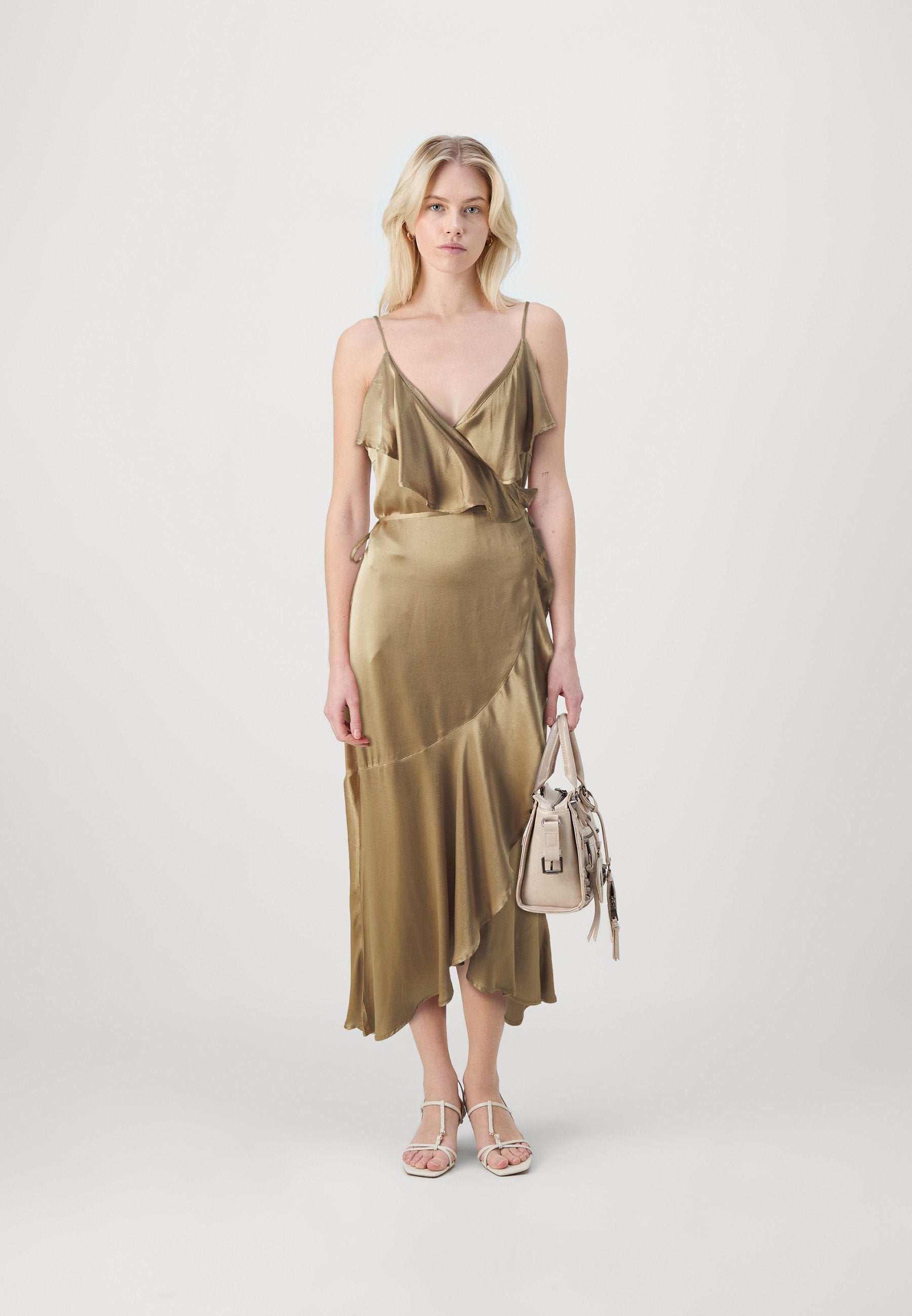 Rouge Edit VIWILLA WRAP MIDI DRESS