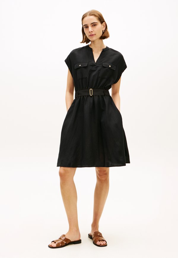 Tommy Hilfiger BELTED RELAXED MINI SHIRT DRESS