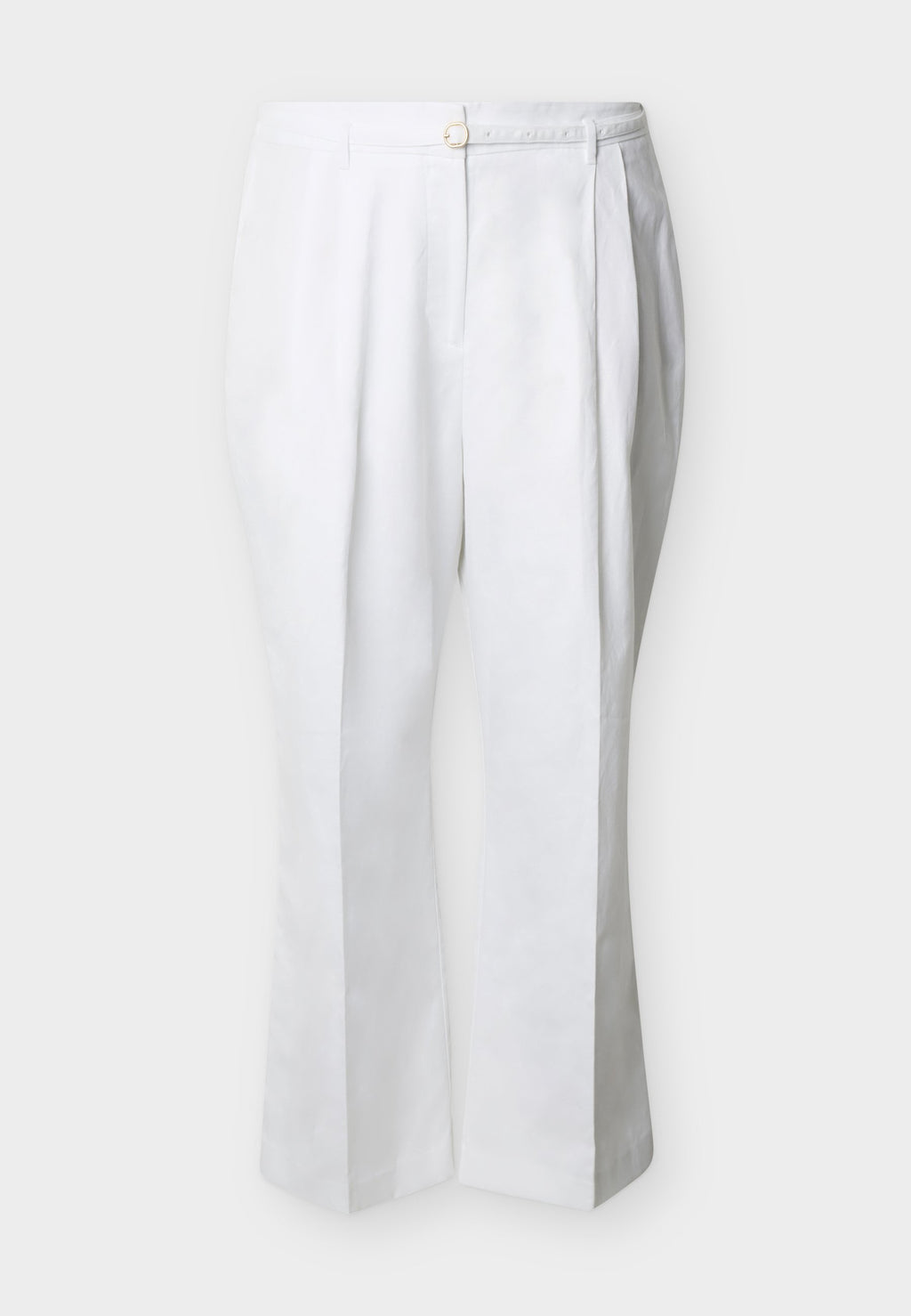 CURVE WIDE LEG LINEN BLEND TROUSERS Media 1