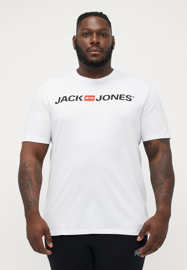 Jack & Jones JJECORP LOGO TEE CREW NECK - Print T-shirt - white