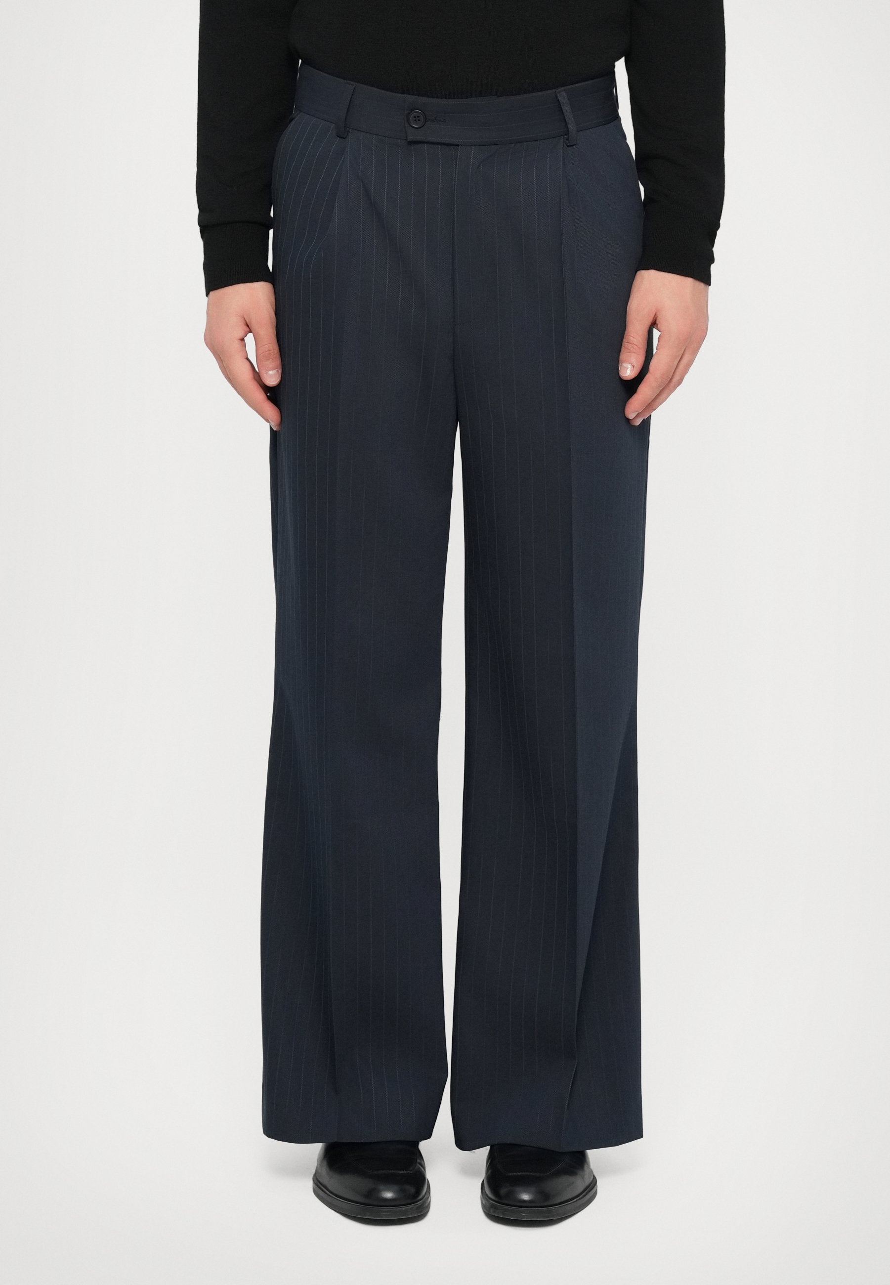 Essential Collective RELAXED FIT PINSTRIPE TROUSER
