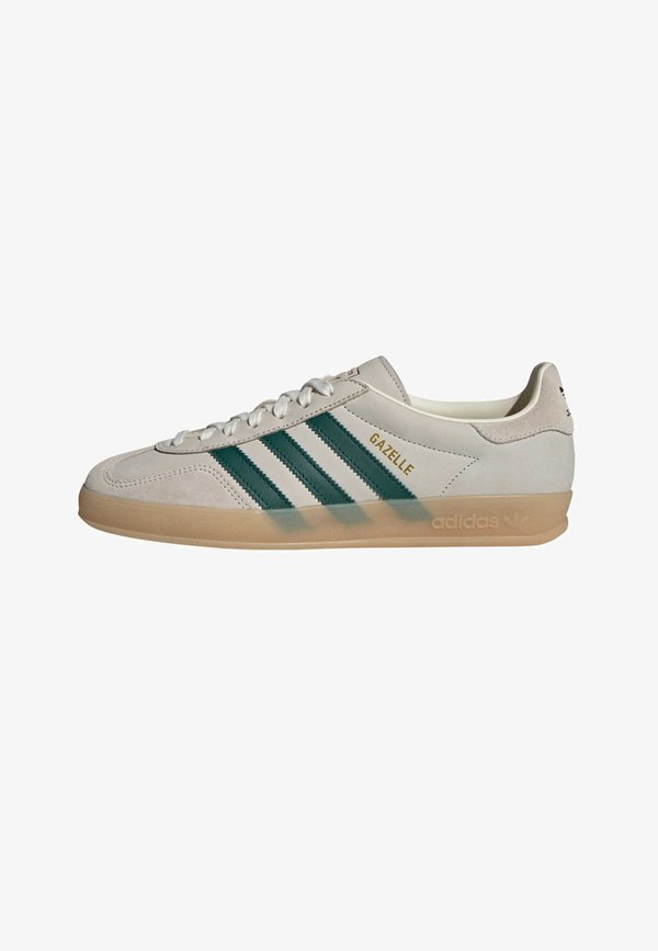 adidas Originals GAZELLE INDOOR - Trainers - cream white collegiate green gum