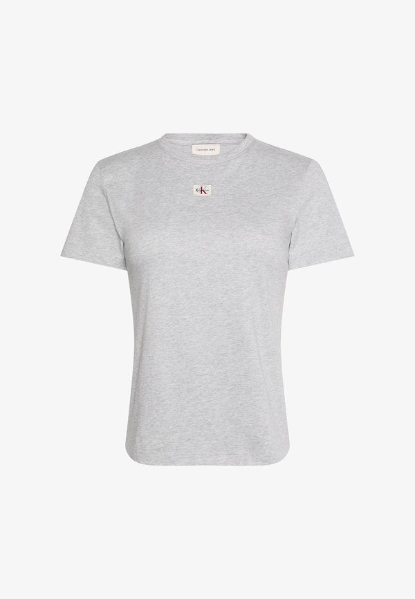 Calvin Klein Jeans CLASSIC FIT  - Basic T-shirt - heroic grey heather