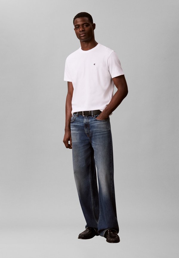 Calvin Klein Jeans CLASSIC MONOGRAM TEE 2 PACK - Basic T-shirt - bright white/olive night