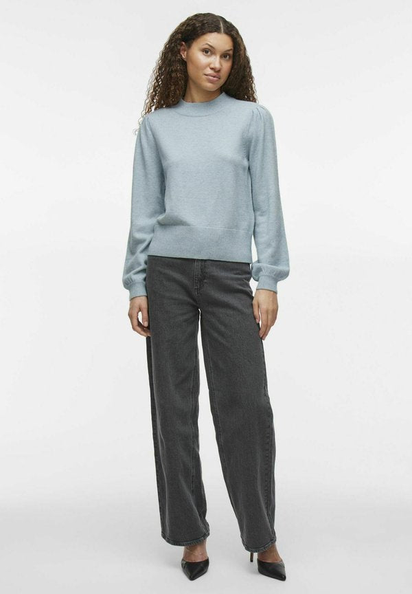 VILA VIRIL TURTLE-NK BALLOON L/S TOP - NOOS