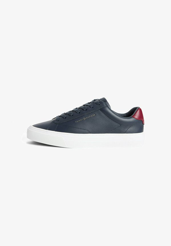 Tommy Hilfiger PREMIUM DRESS CUPSOLE LTH - Trainers - desert sky/red