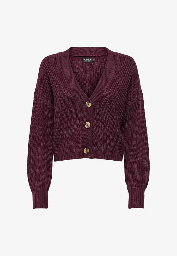 ONLY ONLCAROL NICE CARDIGAN - Cardigan - winetasting