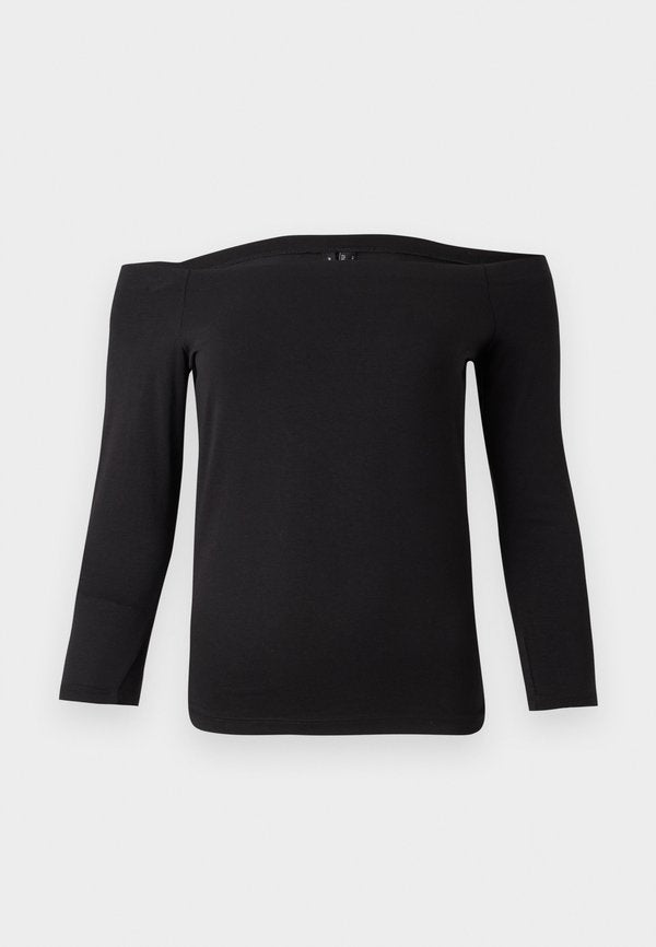 Vero Moda VMPANDA OFF SHOULDER  - Long sleeved top - black