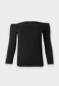 Vero Moda VMPANDA OFF SHOULDER  - Long sleeved top - black
