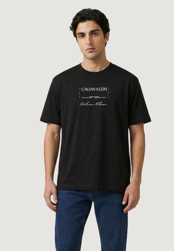 Calvin Klein Jeans LV04RE827G - Print T-shirt - black