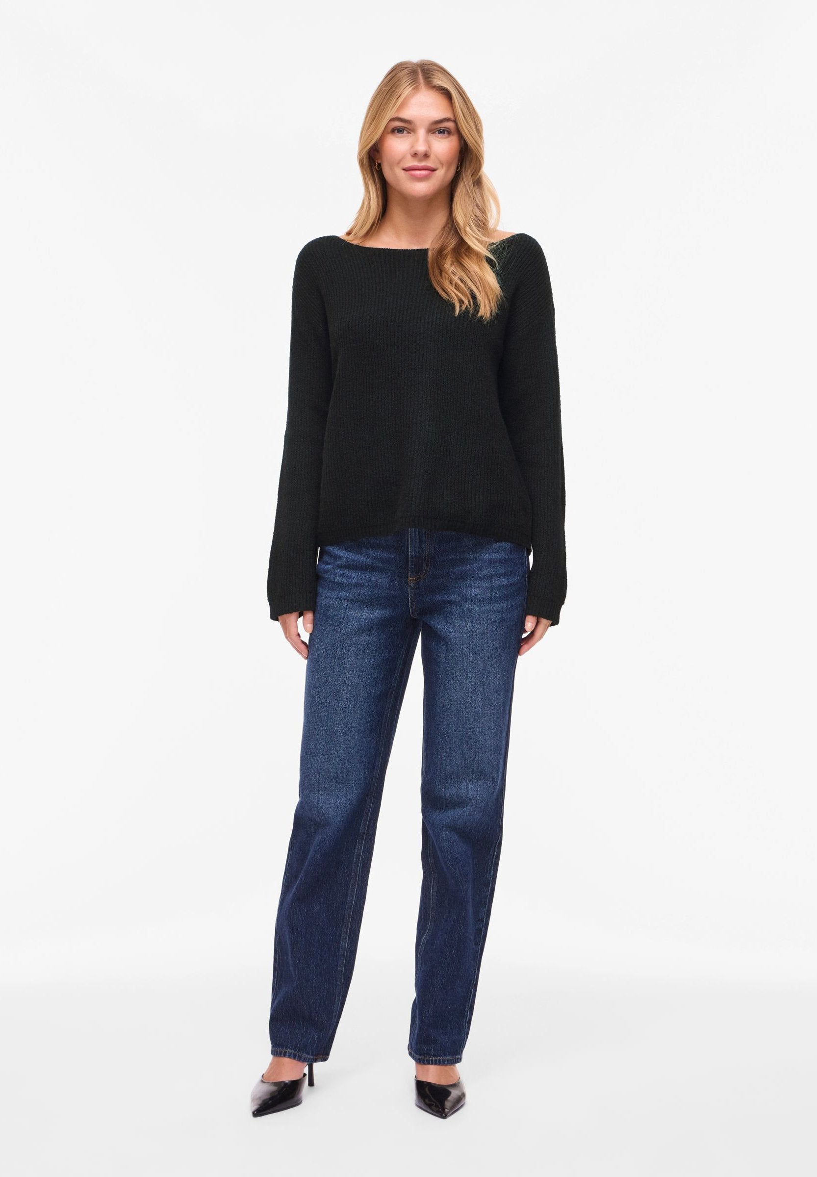 VILA Knitted VIVERIETY boatneck