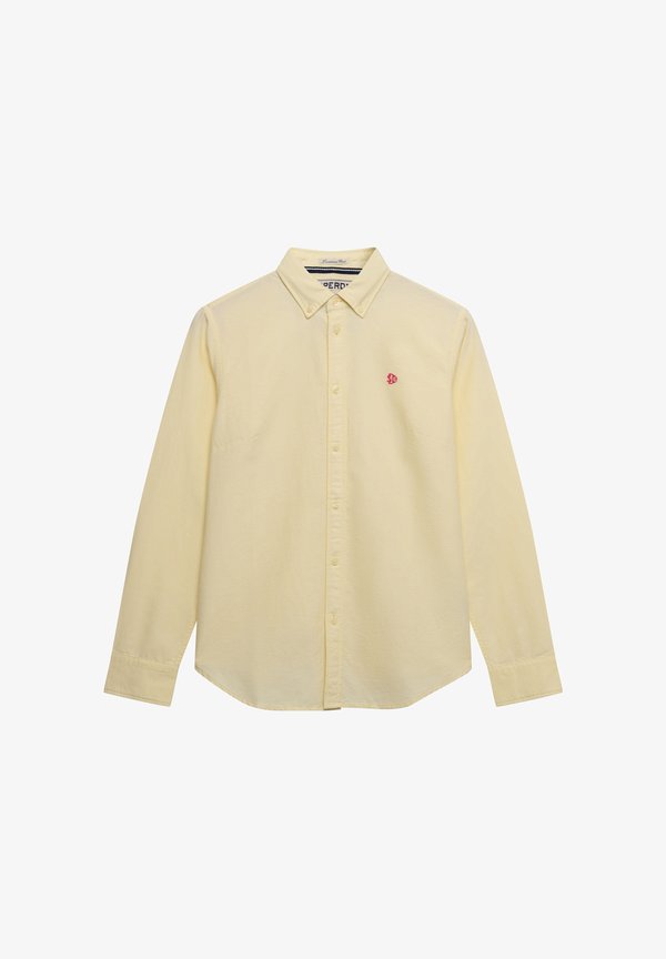 Superdry & Co OXFORD LONG SLEEVE - Button-down blouse - pastel yellow