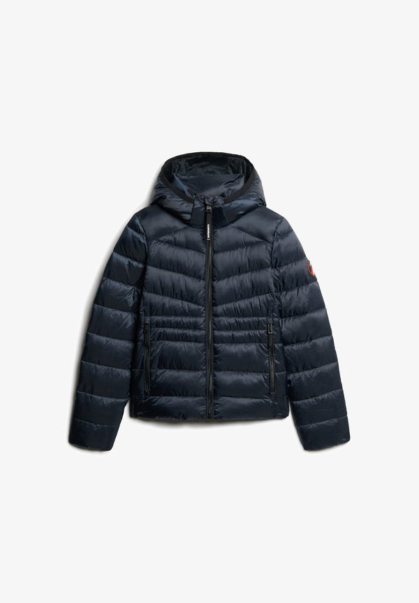 Superdry & Co HOODED FUJI QUILTED PADDED - Winter jacket - eclipse navy