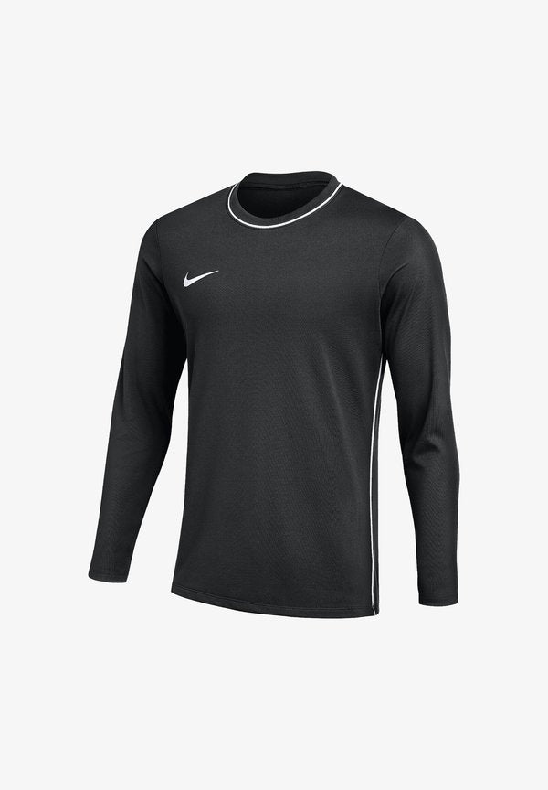 Nike Performance Long sleeved top - schwarzweiss