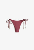 Bershka BIKINI BOTTOM - Bikini bottoms - bordeaux