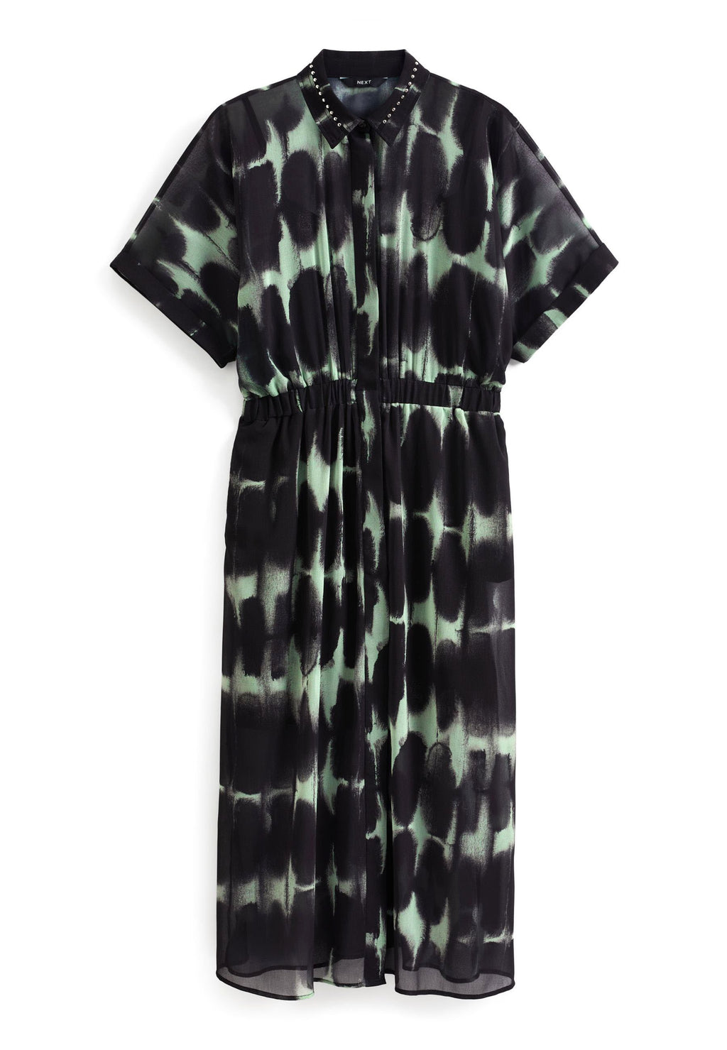 Next SHORT SLEEVE TIE WAIST MIDI DRESS