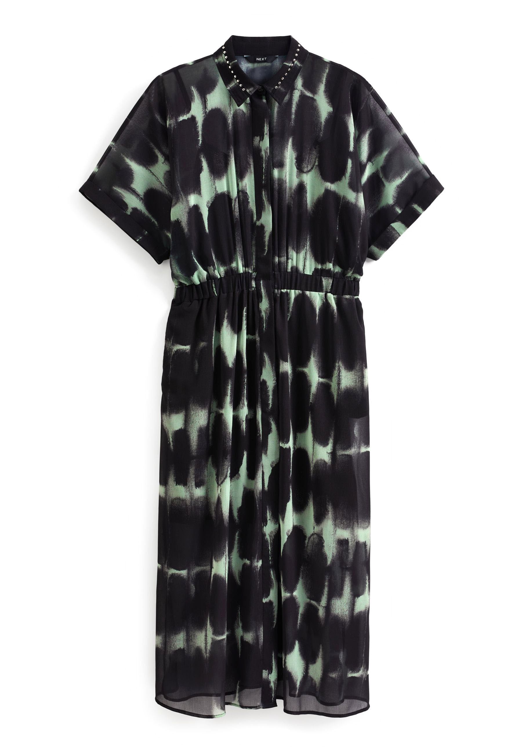 Next SHORT SLEEVE TIE WAIST MIDI DRESS