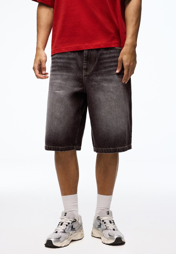 Bershka Denim shorts - black