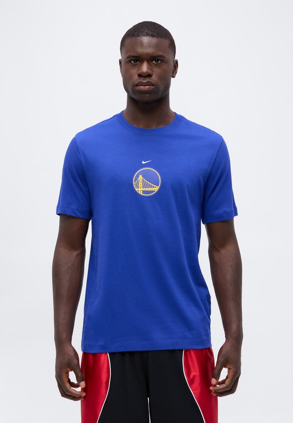 Nike Performance NBA GOLDEN STATE WARRIORS GSW LOGO TEE - Club wear - rush blue